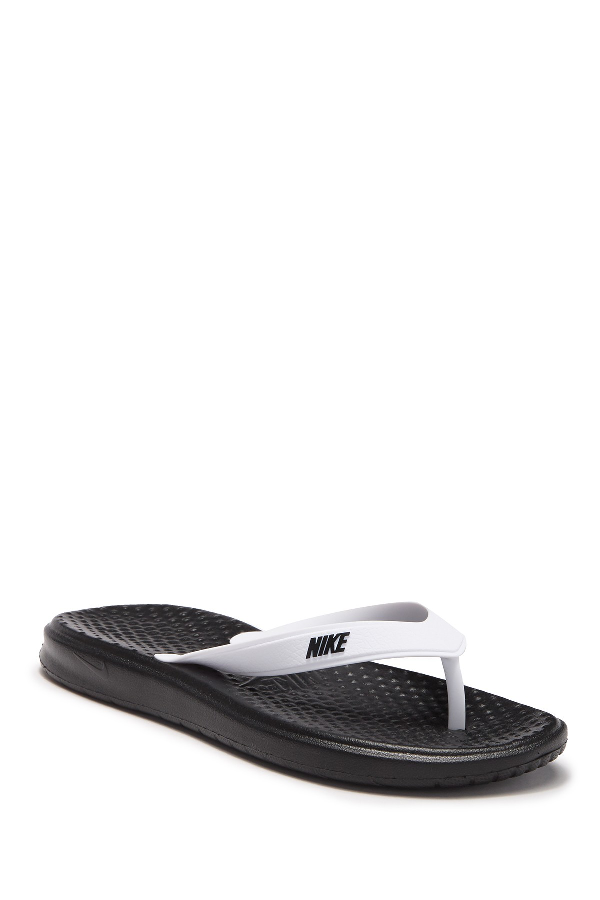 nike solay flip flops black