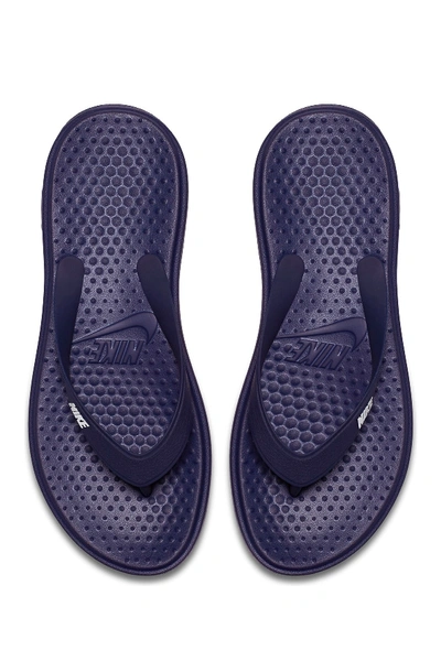 Shop Nike Solay Flip-flop In 400 Binybl/white