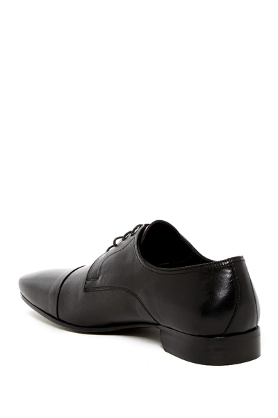 Shop Bruno Magli Martico Cap Toe Leather Derby In Black