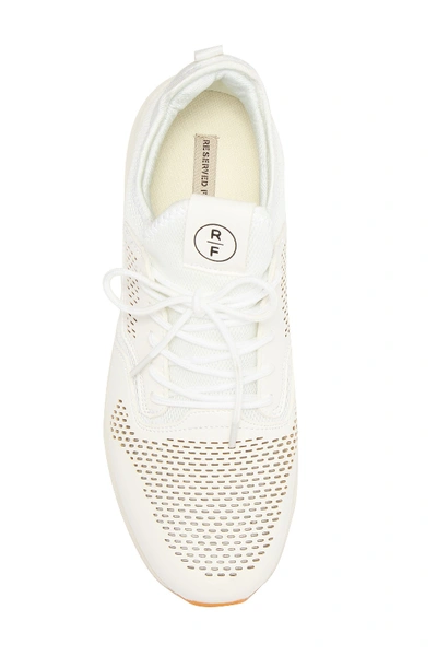 Reserved Footwear Perforated Sneaker In White