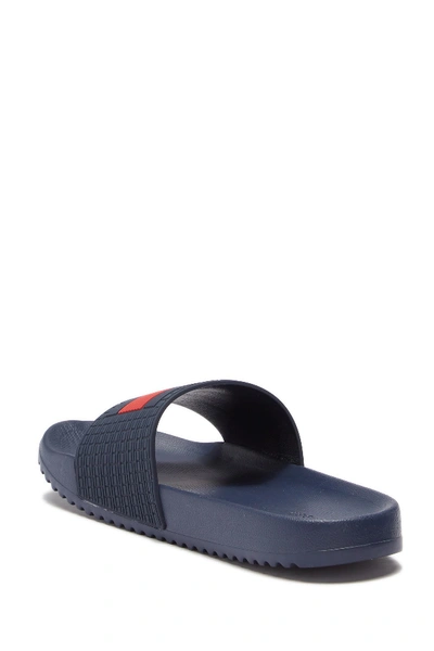 Shop Tommy Hilfiger Rogan Slide Sandal In Dblsy