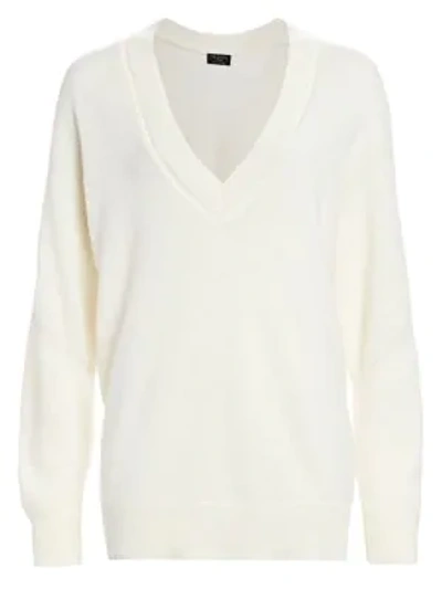 Shop Rag & Bone Logan Oversized Cashmere Sweater In Ivory