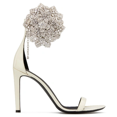 Shop Giuseppe Zanotti Fleur In White