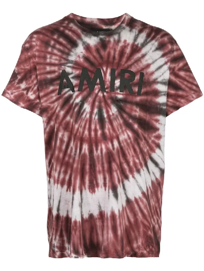 Shop Amiri T-shirt Mit Wirbel-print - Rot In Red