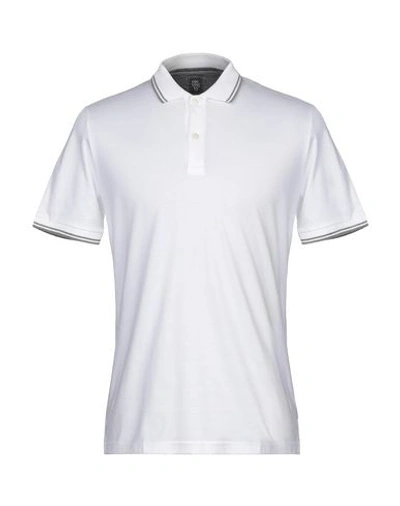 Shop Eleventy Polo Shirts In White