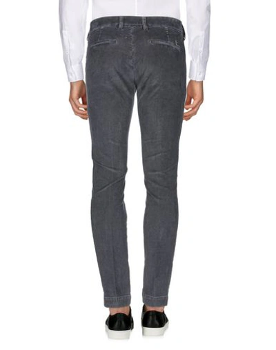 Shop Entre Amis Man Pants Lead Size 33 Cotton, Elastane In Grey