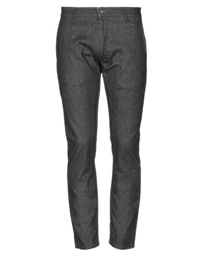 Shop Grey Daniele Alessandrini Casual Pants In Black