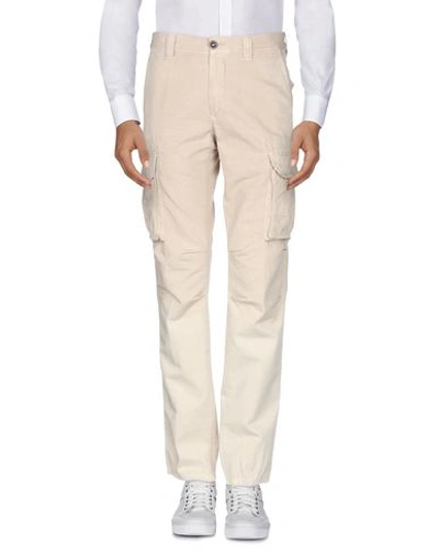 Shop Incotex Man Pants Beige Size 32 Cotton, Linen