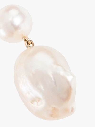Shop Sophie Bille Brahe 14k Gold Venus Pearl Drop Earrings