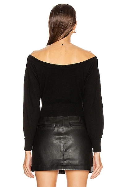 Shop Alexander Wang Fitted Cropped Top In Black
