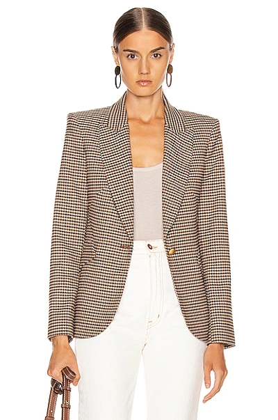 Shop L Agence Chamberlain Blazer In Comey Houndstooth