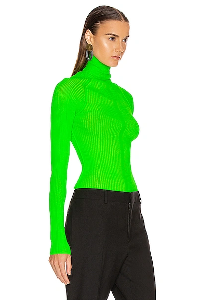 Shop Acne Studios Komina Knit Top In Flou Green