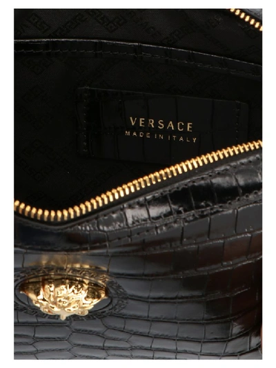 Shop Versace 'medusa' Bag In Black