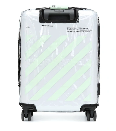 Shop Off-white Quote Carry-on Suitcase In White