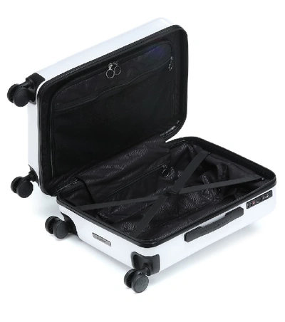 Shop Off-white Quote Carry-on Suitcase In White