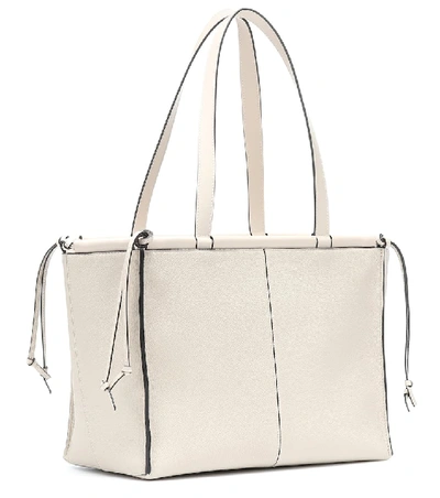 Shop Loewe Cushion Leather Tote In White