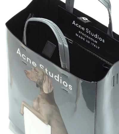 Shop Acne Studios Baker Printed Tote In Grey