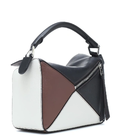 Shop Loewe Puzzle Small Leather Shoulder Bag In Multicoloured