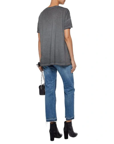 Shop Belstaff Woman T-shirt Grey Size Xs Cotton