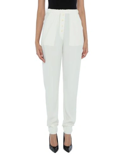Shop Raquel Allegra Casual Pants In White
