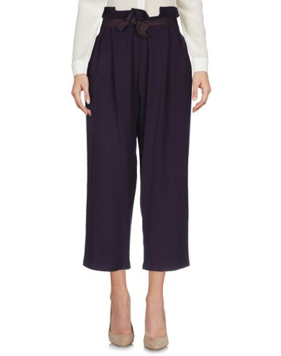 Shop Marc Ellis Woman Pants Dark Purple Size S Polyester, Viscose, Elastane
