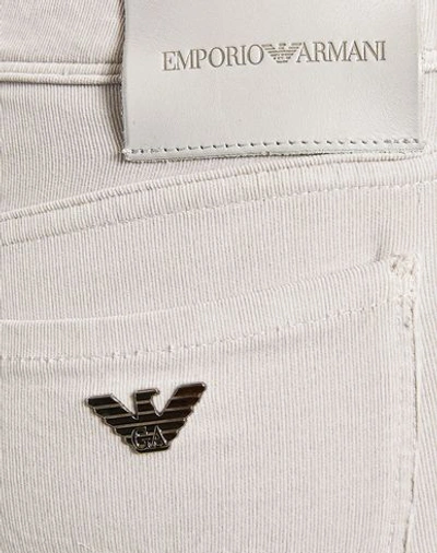 Shop Emporio Armani Woman Pants Light Grey Size 27 Cotton, Elastane