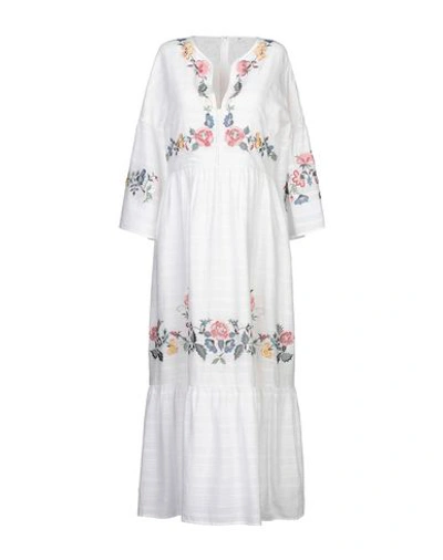 Shop Vilshenko Midi Dress In Ivory