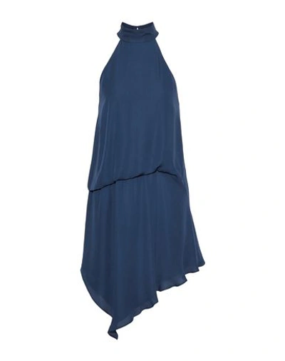 Shop Haute Hippie Short Dresses In Dark Blue