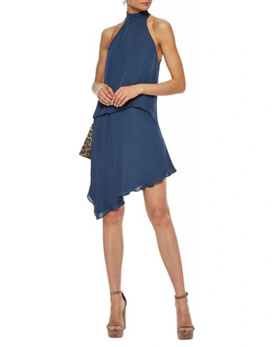 Shop Haute Hippie Short Dresses In Dark Blue