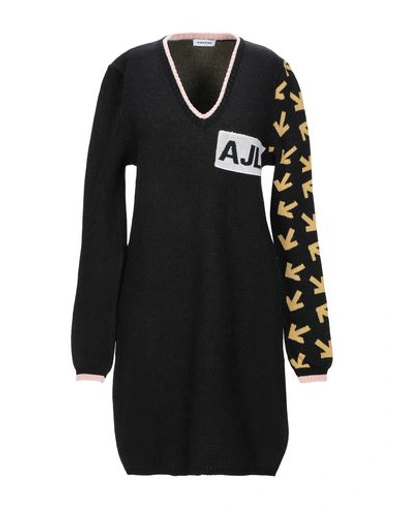 Shop Au Jour Le Jour Short Dresses In Black