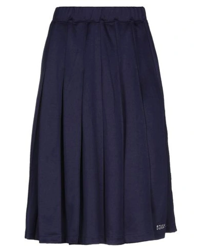 Shop Stussy Midi Skirts In Dark Blue