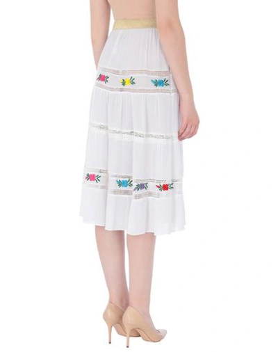 Shop Amuse 3/4 Length Skirts In White