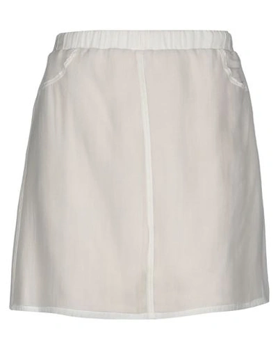 Shop Brunello Cucinelli Mini Skirt In Ivory