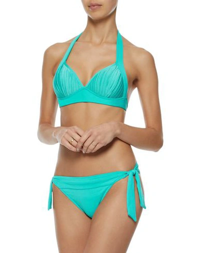 Shop Seafolly Bikini Tops In Turquoise