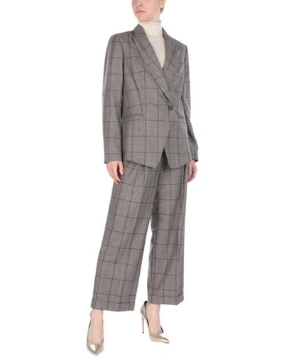 Shop Brunello Cucinelli Suit In Dark Brown