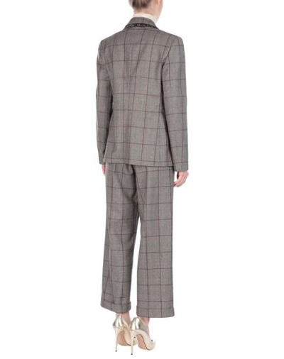 Shop Brunello Cucinelli Suit In Dark Brown