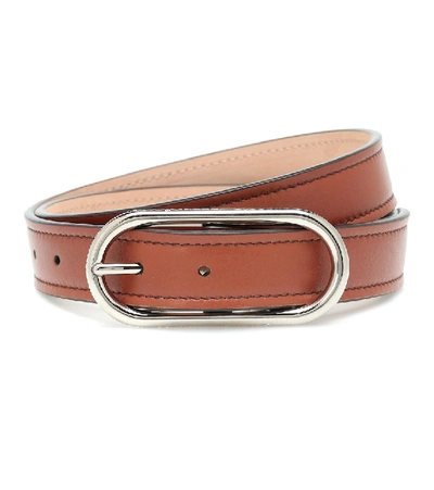 Shop Acne Studios Leather Belt In Brown