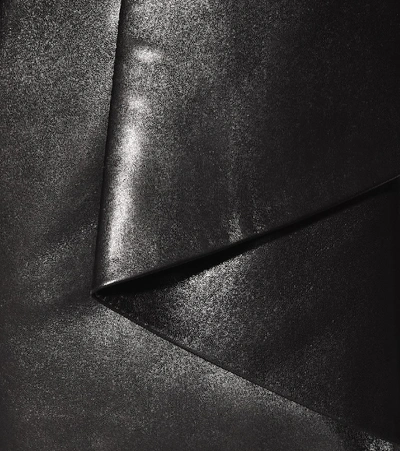 Shop Alexandre Vauthier Leather Miniskirt In Black