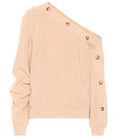 Shop Nanushka Camerin Merino Wool-blend Sweater In Pink