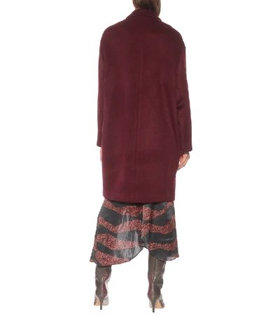 Shop Isabel Marant Filipo Wool And Cashmere Coat In Red