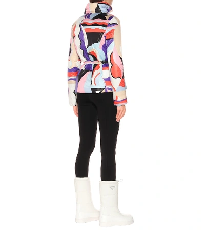 Shop Emilio Pucci Printed Quilted Jacket In Multicoloured