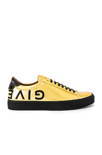 Shop Givenchy Urban Street Low Sneakers In Gold