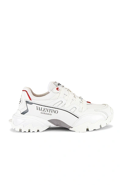 Shop Valentino Low In White & Red