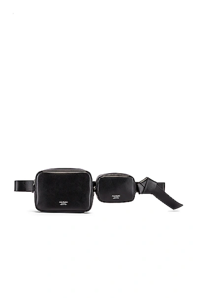 Shop Acne Studios Musubi Belt Pouch Bag In Black