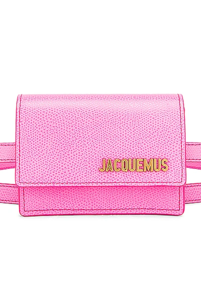 Shop Jacquemus Bello Belt Bag In Pink