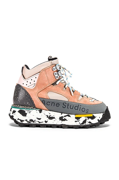 Shop Acne Studios Bertrand Sneakers In Multi Pink