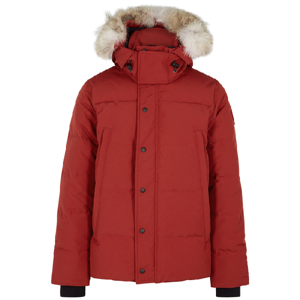 Canada Goose Wyndham Fur Trimmed Arctic Tech Jacket In Red