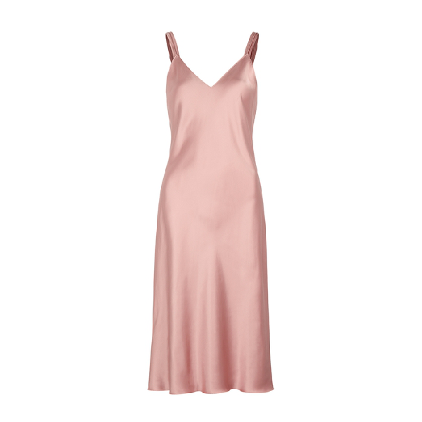 light pink slip dress