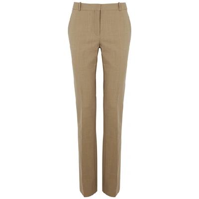 Shop The Row Roosevelt Camel Stretch-wool Trousers