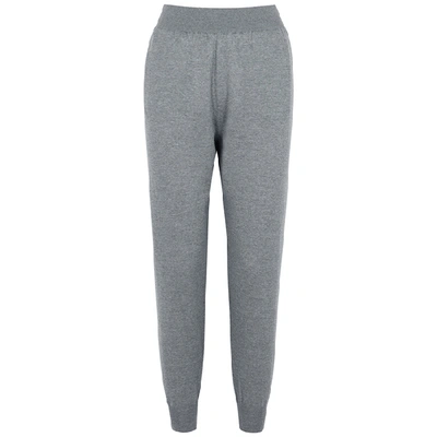 Shop Stella Mccartney Grey Mélange Wool Sweatpants